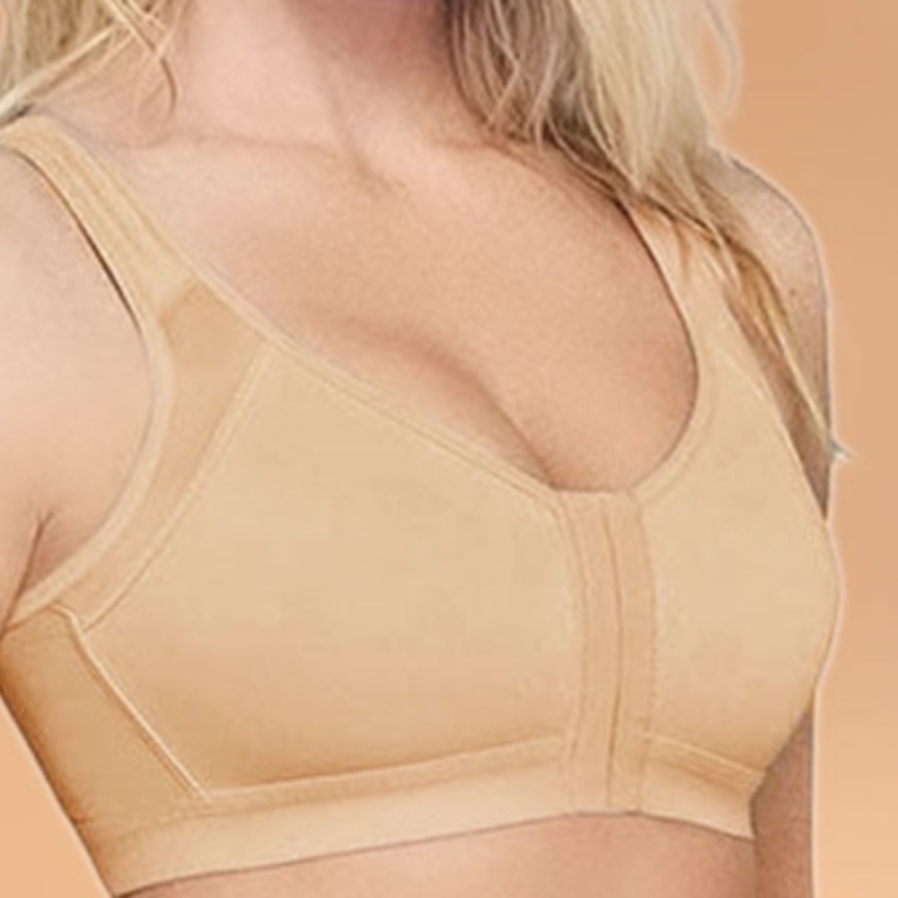 NWT Embraced Adjustable Front Hook Support Multifunctional Bra Beige 2XL